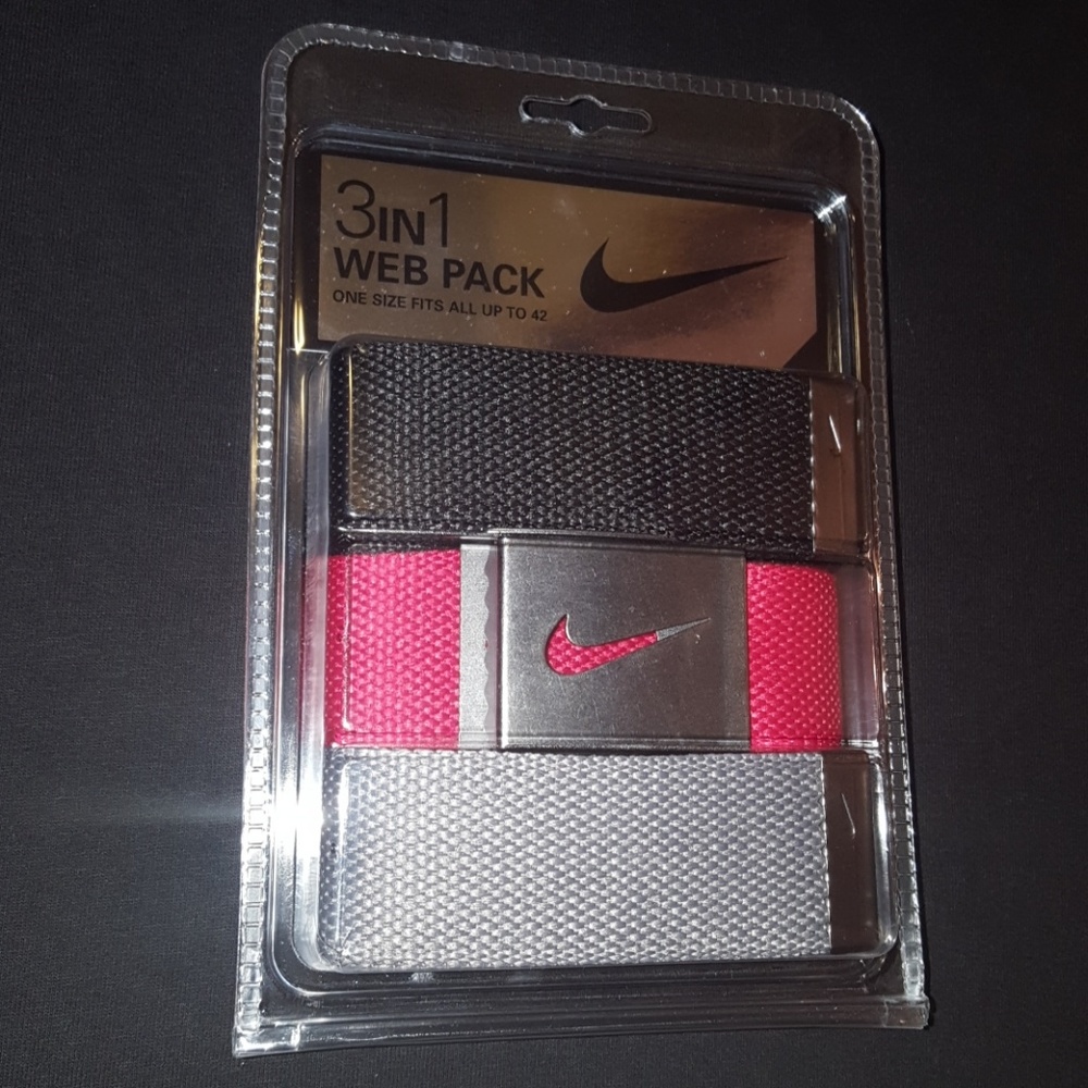 3 in 1 web pack men's belts up to 42" multi colors